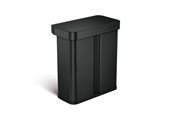 Affaldssortering - Simplehuman 58L (34/24), rektangulær sensor skraldespand med stemmestyring, sort - ST2043