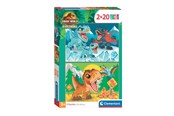 Puslespil - Clementoni Jigsaw Puzzle Super Color Jurassic World 2x20pcs. Floor - 24810