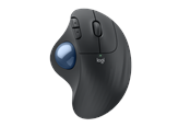 Mus - Logitech Ergo M575S - Graphite - Ergonomisk mus - Optisk - 5 knapper - Sort - 910-007029