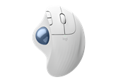 Mus - Logitech Ergo M575S - Off-White - Ergonomisk mus - Optisk - 5 knapper - Hvid - 910-007030