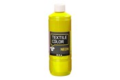 Kreativt Legetøj - Creativ Company Textile Color Semi-opaque Textile Paint - Neon Yellow 500ml - 34212