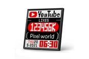 Gadget - Divoom Pixoo64 64x64 Pixel Art LED Display Social Media Counter *DEMO* - 6958444603780