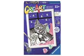 Kreativt Legetøj - Ravensburger CreArt Painting by Numbers - Sleepy Kittens - 202133