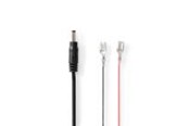 Strømkabel (intern) - Nedis Power Cable | F1 | DC Female | Straight | Straight | Copper | 2.00 m - WCPC2012BK
