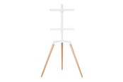 Vægbeslag, AV-Beslag & AV-Møbler - Nedis TVSM7060WT stand - tripod - for LCD TV - white beech - Max 35 kg - recommended for 65" - TVSM7060WT