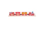 Trælegetøj - Bigjigs Wooden Fire Train - BJT474