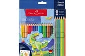 Skrive- og Tegneværktøjer - Faber-Castell Grip 2001 akvarel Dino 18+6 - 201546