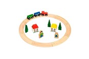 Trælegetøj - Bigjigs Wooden Train Set Junior 20 pieces. - BJT010