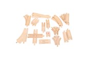 Trælegetøj - Bigjigs Wooden Rails Expansion Set 25 pcs. - BJT052