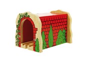 Trælegetøj - Bigjigs Wooden Rails - Red Tunnel - BJT135