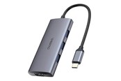 USB hub - Choetech Adapter 7w1 HUB-M19 USB-C (silver) USB hub - HUB-M19