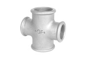 Gevindfittings - +GF+ kryds galvaniseret 1-3/4'' - 770180217