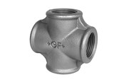 Gevindfittings - +GF+ kryds sort 1 1/4'' - 770180107