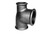 Gevindfittings - +GF+ tee 90° sort reduceret 1 1/2-1/2-1 1/4'' - 770130163