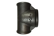 Gevindfittings - +GF+ tee 90° sort reduceret 1/2-1-1/2'' - 770130130