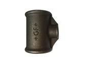 Gevindfittings - +GF+ tee 90° sort reduceret 3/4-1/4'' - 770130122