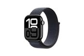 Smartwatch, Sportsur & Aktivitetstracker - Apple Watch Series 10 GPS 42mm - Jet Black Aluminium Case with Ink Sport Loop - MWWG3QN/A
