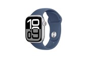 Smartwatch & Sportsur - Apple Watch Series 10 GPS + Cellular 42mm - Silver Aluminium Case with Denim Sport Band - S/M - MWX33QN/A