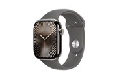 Smartwatch & Sportsur - Apple Watch Series 10 GPS + Cellular 42mm - Titanium Case with Stone Grey Sport Band - M/L - MWXE3QN/A