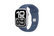 Smartwatch & Sportsur - Apple Watch Series 10 GPS + Cellular 46mm - Silver Aluminium Case with Denim Sport Band - S/M - MWY03QN/A