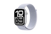 Smartwatch & Sportsur - Apple Watch Series 10 GPS + Cellular 46mm - Silver Aluminium Case with Blue Cloud Sport Loop - MWY23QN/A