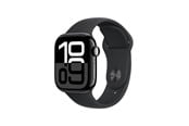 Smartwatch & Sportsur - Apple Watch Series 10 GPS + Cellular 46mm - Jet Black Aluminium Case with Black Sport Band - M/L - MWY43QN/A