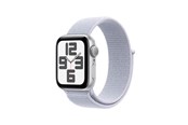 Smartwatch & Sportsur - Apple Watch SE GPS 44mm - Silver Aluminium Case with Blue Cloud Sport Loop - MXET3QN/A