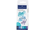 Skrive- og Tegneværktøjer - Faber-Castell Pitt artist pen hand lettering 6 ass blå - 267123