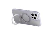 Mobil - Covers & Cases - Joyroom Magnetic protective phone case with holder JR-BP004 for iPhone 15 Pro (transparent) - JR-BP004 iP 15 Pro T