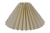 Lamper - Alpe Design Plisseret lampeskærm cremefarvet hør 18 cm - 4141803