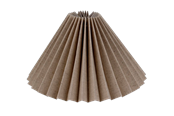 Lamper - Alpe Design Plisseret lampeskærm grå hør 21 cm - 41421512