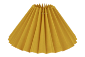 Lamper - Alpe Design Plisseret lampeskærm gul hør 23 cm - 4142342