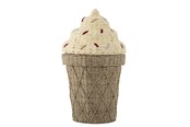 Boligindretning - Bloomingville Mini - Cillie Basket w/Lid - Water Hyacinth - 82058125