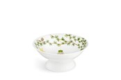 Borddækning - Kähler Hammershøi Christmas Bowl on stand Ø23 cm - White w. deco - 693130