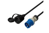 Kabler - diverse - Deltaco Earthed Adapter Cable 1-Phase - 7333048048998