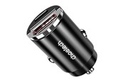 Mobil - Adaptere & Opladere - Choetech TC0006 1x USB-A 1x USB-C 30W PD 3.0 car charger (black) - TC0006
