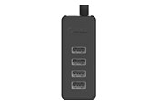 USB hub - ORICO W5P-100 USB to 4x USB 2.0 Hub Adapter (black) USB hub - USB 2.0 - 4 ports - Sort - W5P-U2-100-BK-EP