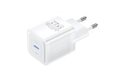 Mobil - Adaptere & Opladere - Vention Wall charger FEPW0-EU USB-C 20W GaN (white) - FEPW0-EU