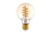 Lyskilder - EGLO LED pære G80 Globe 4W/820 245 lumen amber dæmpbar E27 *DEMO* - 110079