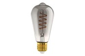 Smart Home - EGLO CONNECT.Z E27 ST64 spiral røgfarvet SMART pære M/VARM HVID LYS - 110285