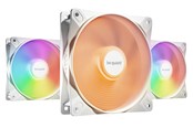 Kabinet Køler - be quiet! LIGHT WINGS LX White (3-pack) - Kabinet køler - 120mm - Hvid med RGB - 25 dBA - BL122