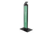 Skærmholder - Compulocks BrandMe stand - for LCD display - brandable with large base plate - black - 140BLBPB