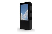 Vægbeslag, AV-Beslag & AV-Møbler - HI-ND Totem stand - for digital signage LCD panel - outdoor dual sided portrait - black - Max - recommended for 55" - OD5517-8201-02