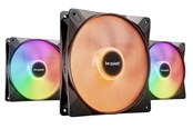 Kabinet Køler - be quiet! LIGHT WINGS LX 140mm high-speed (3-pack) - Kabinet køler - 140mm - Sort med RGB LED lys - 23 dBA - BL130