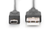 USB kabel - DIGITUS USB Type-A to USB Type-Mini-B - 3m - AK-300130-030-S