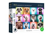 Puslespil - Trefl Puzzle - Unlimited Fit - Funny Dogs Faces (1000 pieces) Floor - TFL10706