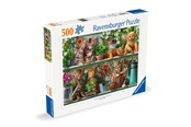 Puslespil - Ravensburger Cats On The Shelf 500p - 12000205
