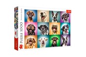 Puslespil - Trefl Puzzle - Funny dog portraits (1000 pieces) 2D Puslespil - TFL10462