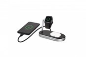 Mobil - Adaptere & Opladere - Verbatim Wireless Charging Stand - 3-in-1 - + AC Power Adapter - 44 Watt - 49556