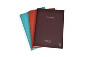 Blokke, Formularer & Notesbøger - KOZO Skrivehæfte A5 3-pak. Lin. Coffee|Bric|Steel Blue - 321701